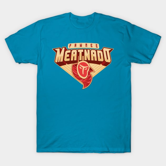 Pawnee Meatnado T-Shirt by DCLawrenceUK